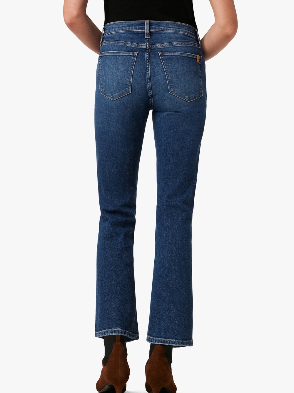 Joe's Jeans The Callie High Rise Cropped Bootcut Jeans Size 24 Medium Wash - Picture 3 of 13